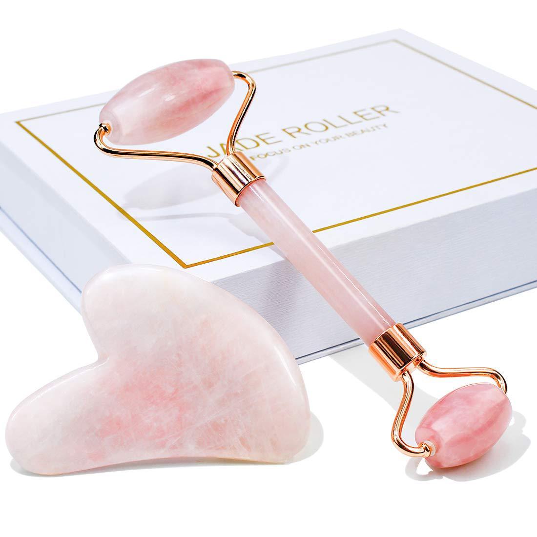 VivWave™ Jade Roller & Gua Sha – Natural Skincare & Anti-Aging Tool
